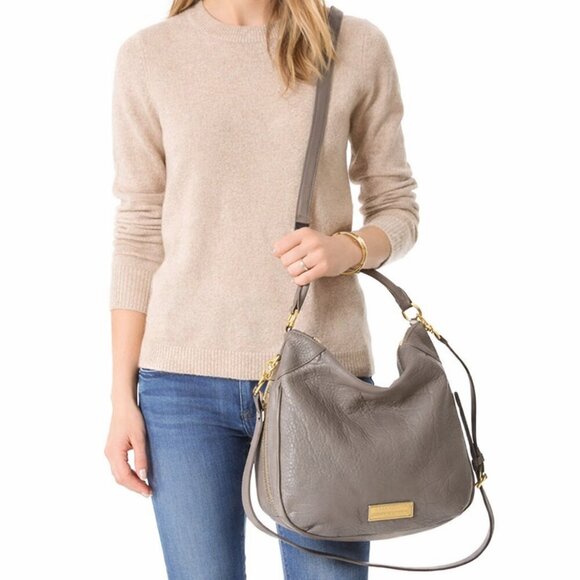 Marc By Marc Jacobs Handbags - Marc Jacobs Washed Up Billy Crossbody Tote Bag — Gray Lambskin Leather Y2K